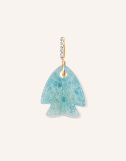 kate collins aquamarine fish charm