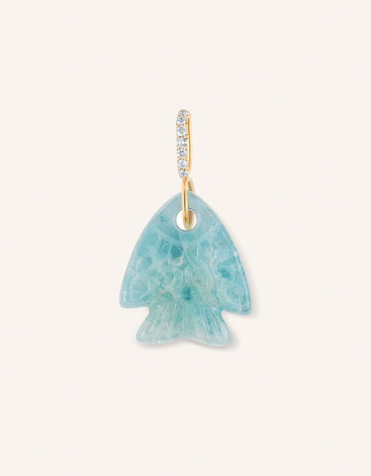 kate collins aquamarine fish charm