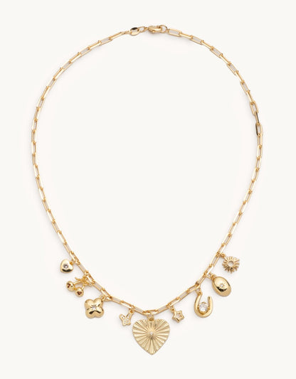 alexa leigh gold charm necklace