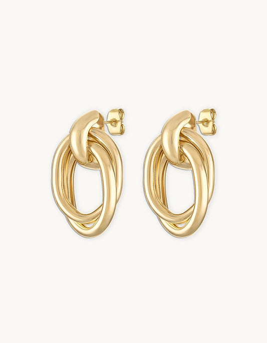 alexa leigh oval drop earrings