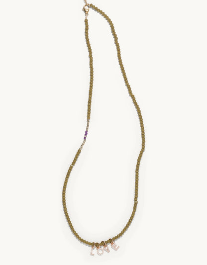 bbuble celeste word necklace