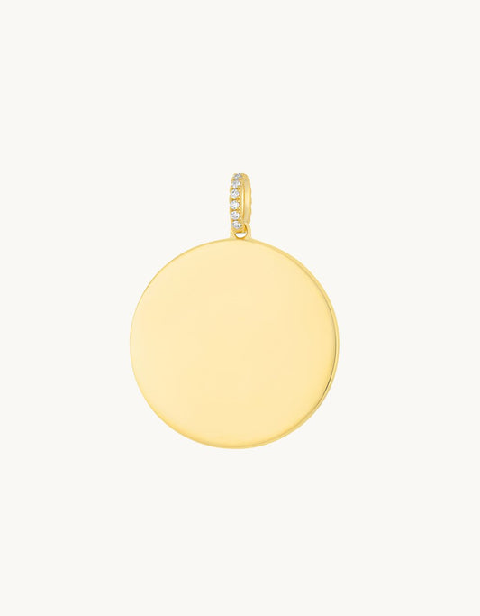 ef collection gold jumbo disc charm