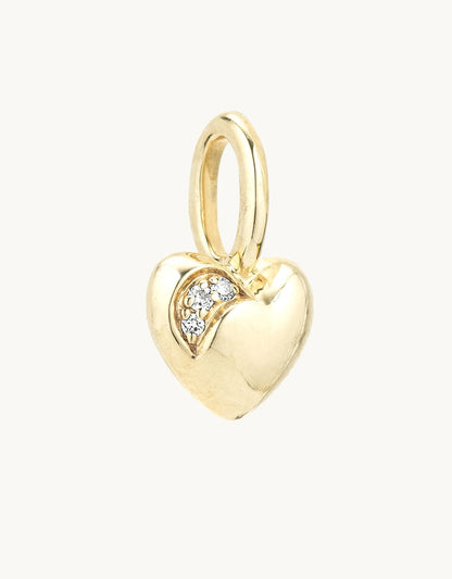 adina reyter diamond puffy heart mini bead charm