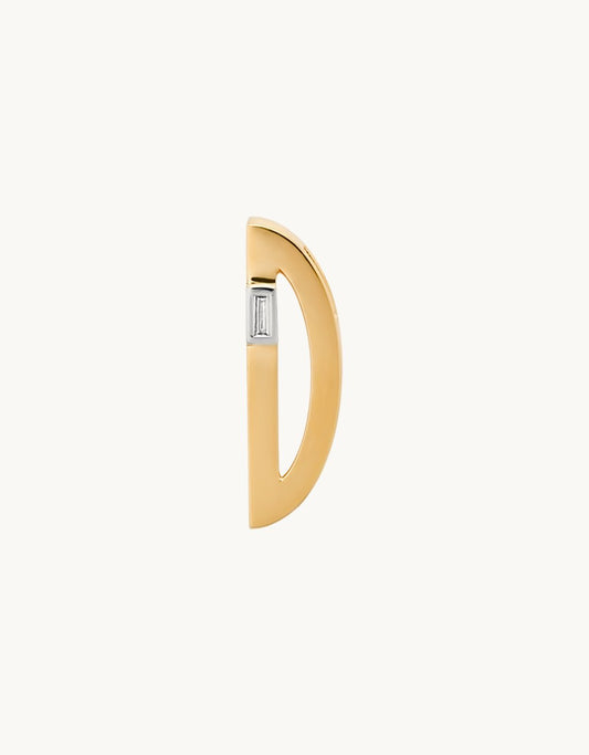 helena rose slide on ribbed chunky d initial