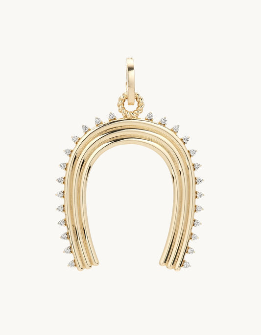 adina reyter Groovy XL Diamond Horseshoe Hinged Charm