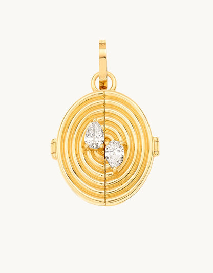 adina reyter Groovy Oval Locket Hinged Charm