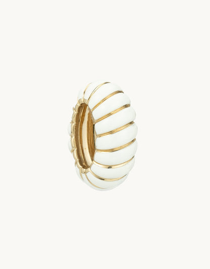adina reyter white ceramic wave Big Bead