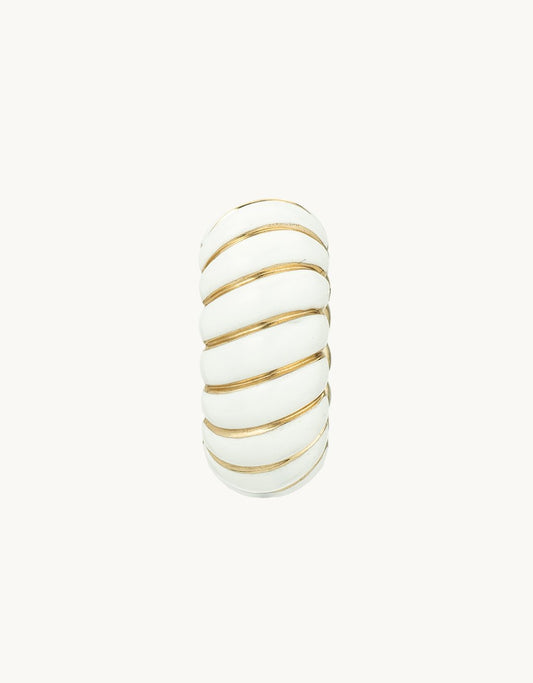 adina reyter white ceramic wave Big Bead
