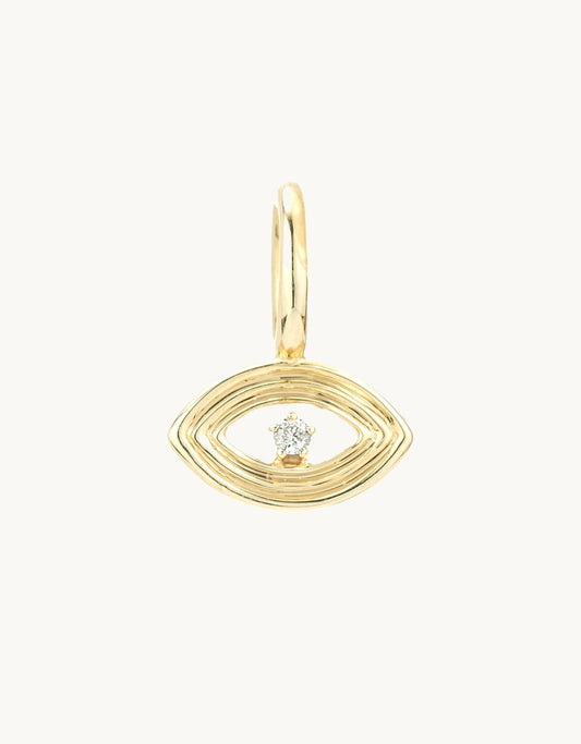 adina reyter Groovy Diamond Evil Eye Mini Bead Charm