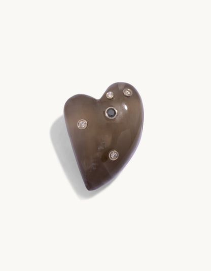 Bleecker & Prince Grayish Black Vital Heart