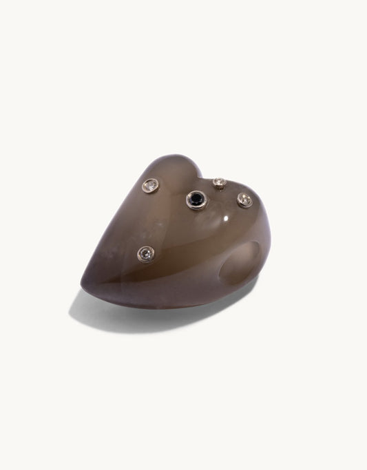 Bleecker & Prince Grayish Black Vital Heart