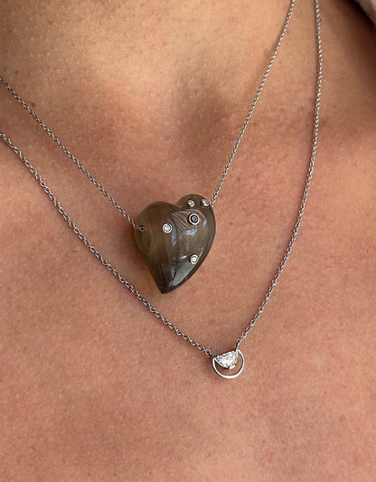 Bleecker & Prince Grayish Black Vital Heart