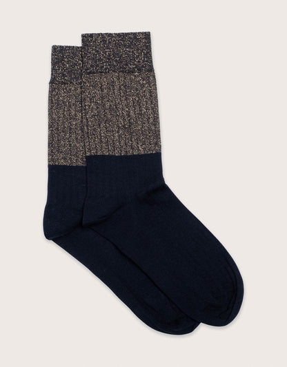 escuyer lurex block socks